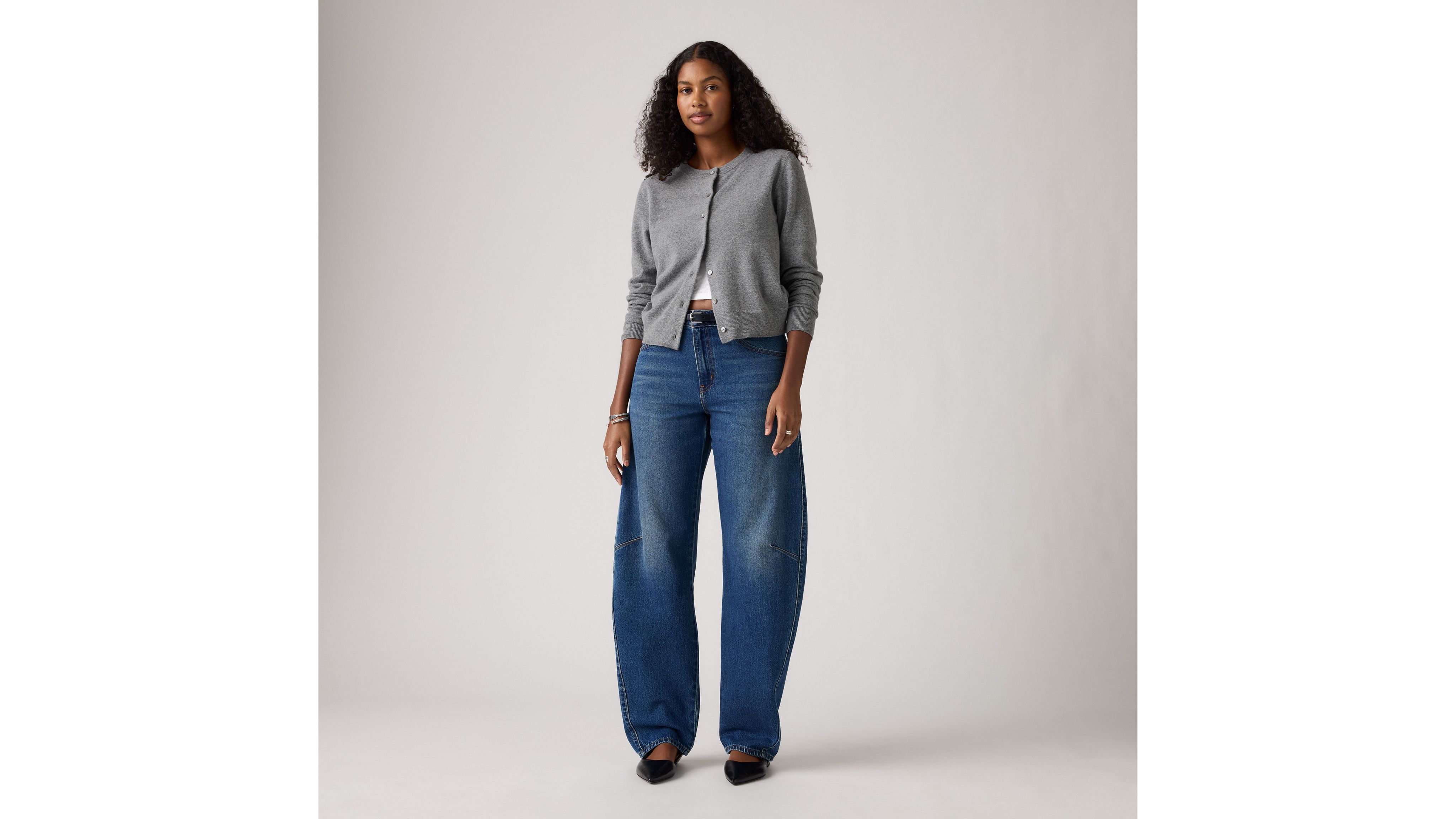 Женские джинсы Baggy Dad Barrel Levi's, Most Wanted - Dark Wash — фото 2