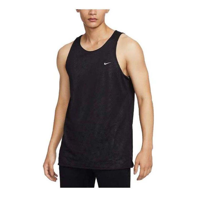 

Спортивный топ Nike Dri-FIT Studio '72 Reversible Allover Print Training Tank Top 'Black' FB7979-010, черный