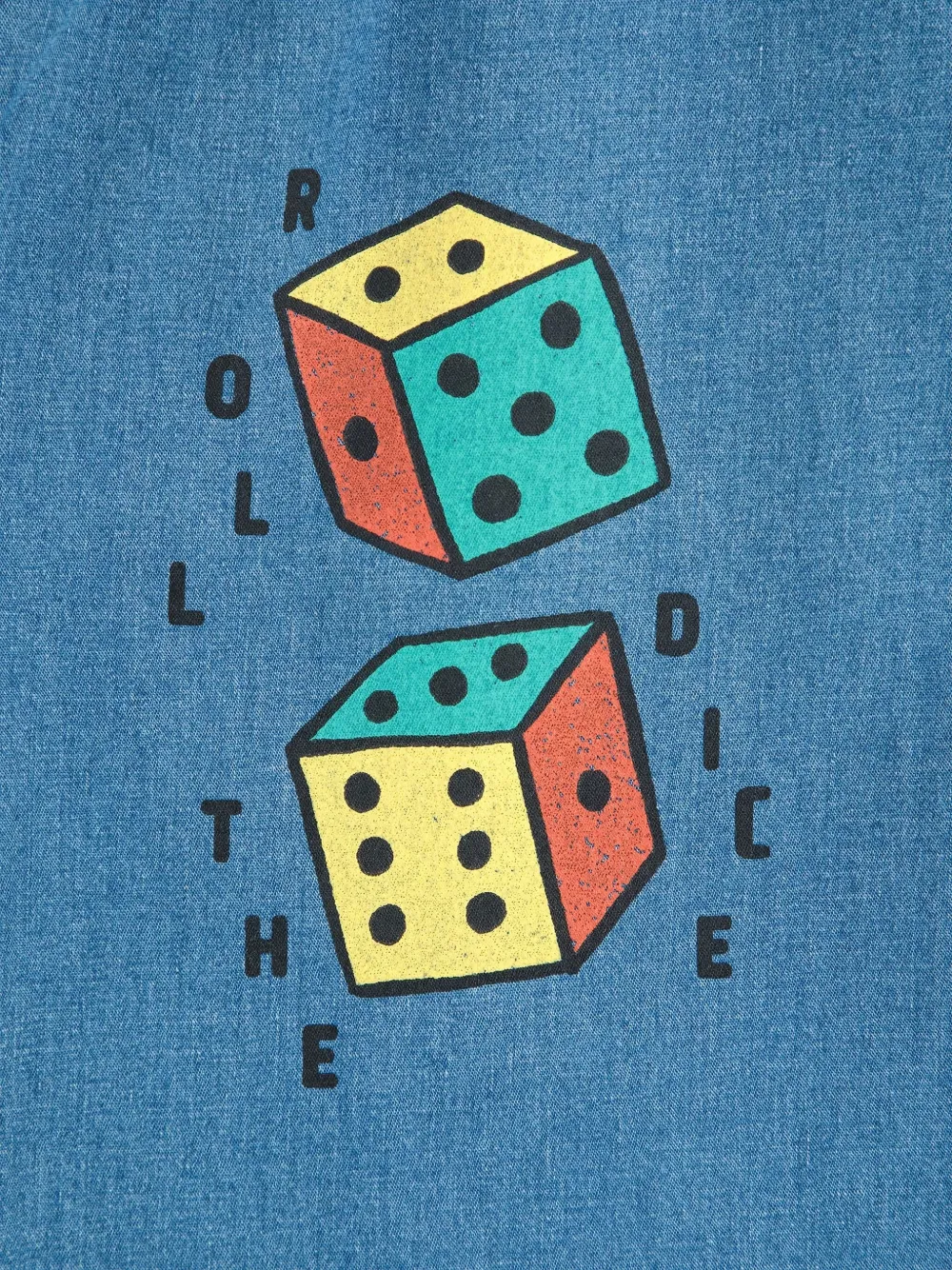 Джинсы Roll the Dice на эластичном поясе Bobo Choses, синий — фото 4