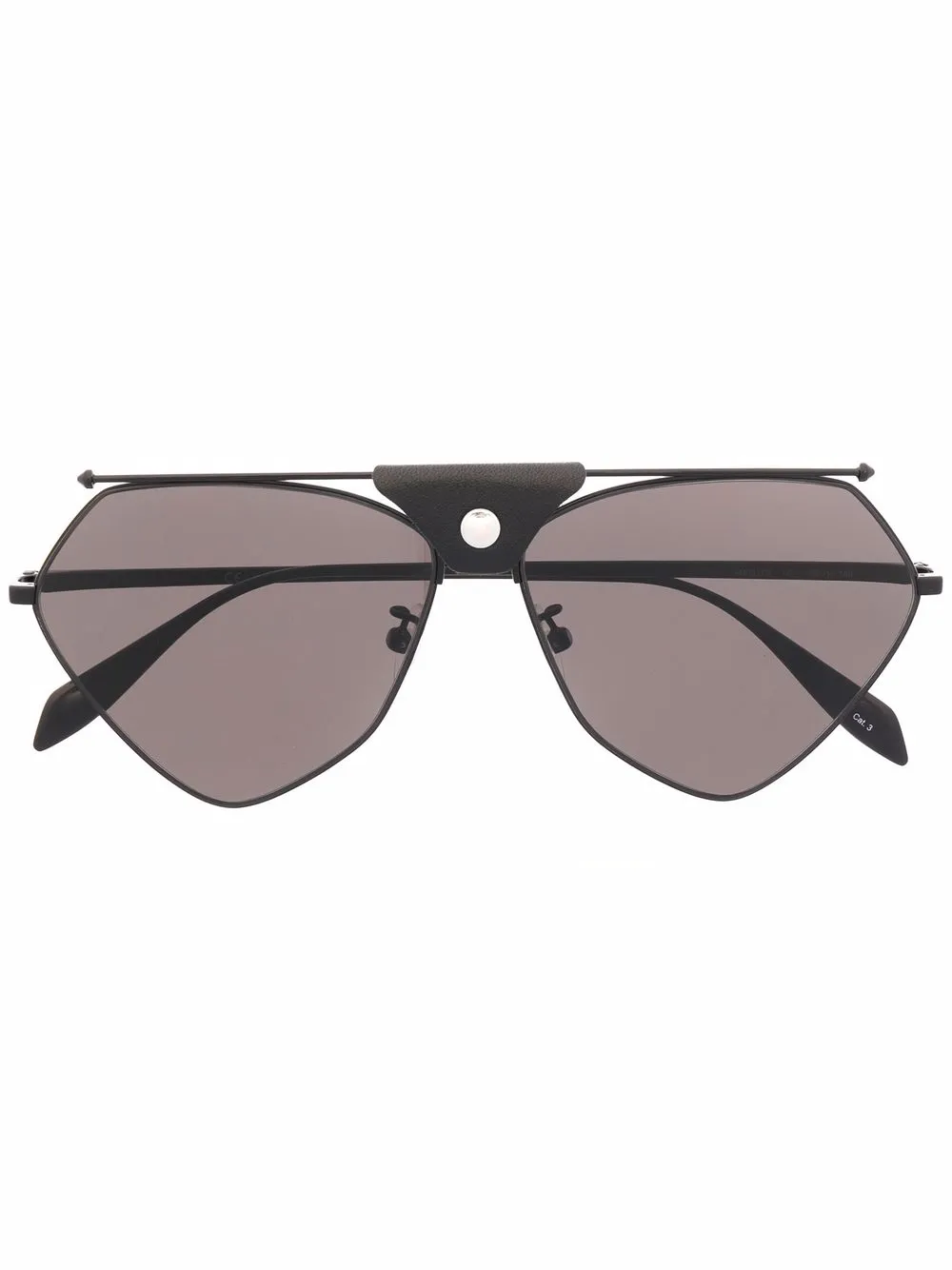 

Солнцезащитные очки-пилоты Alexander McQueen Eyewear, черный