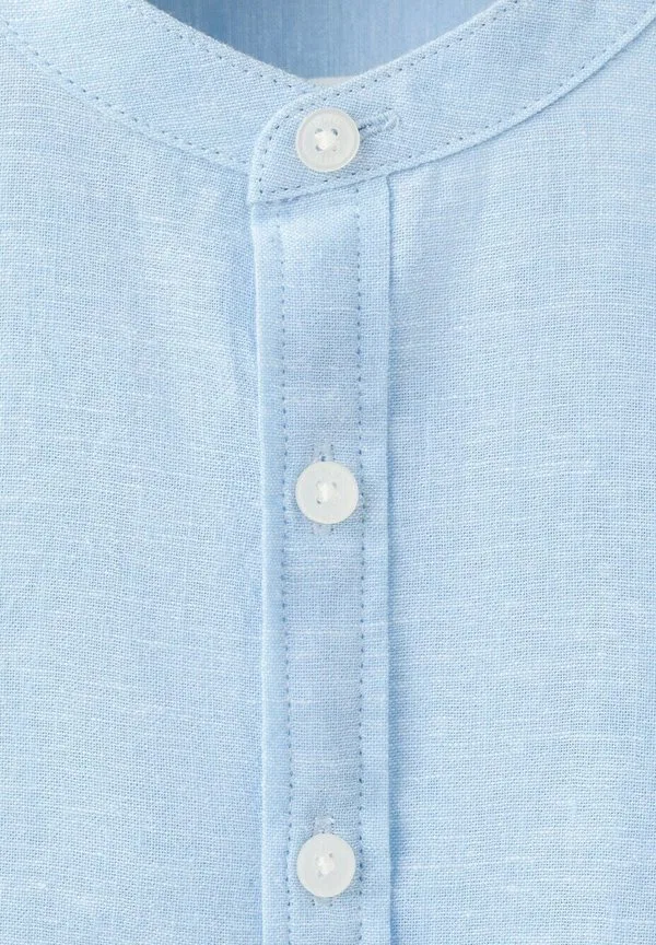 Детская рубашка Mango Kids, Light Blue — фото 4