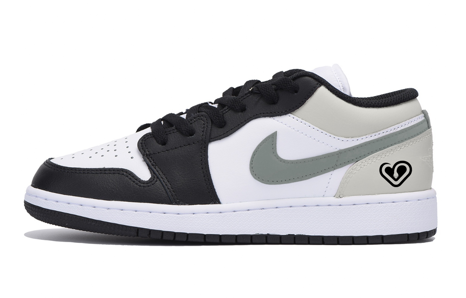 

Детские кроссовки для скейтбординга Air 1 LOW для подростков Jordan, черный/серый
