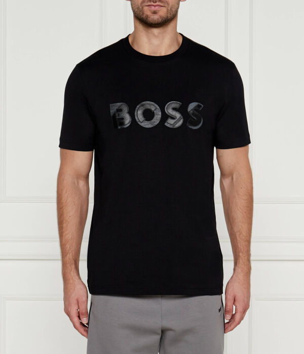 

Футболка Boss Green Relaxed Fit с логотипом, черный