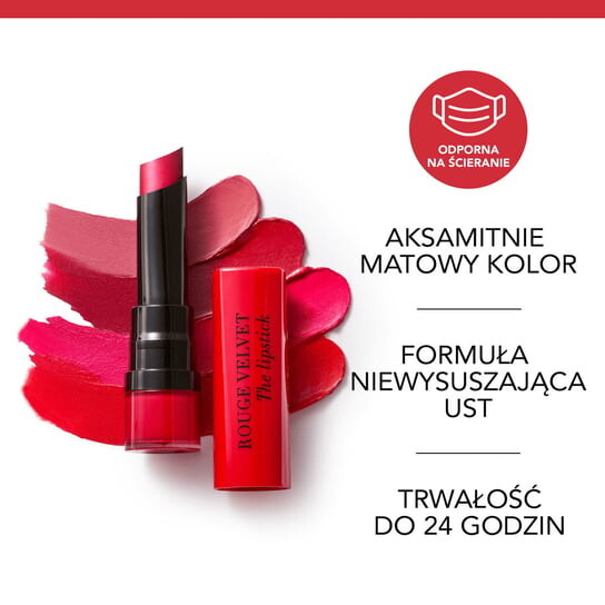 Стойкая матовая губная помада Bourjois Rouge Velvet, оттенок 16 Caramel — фото 4