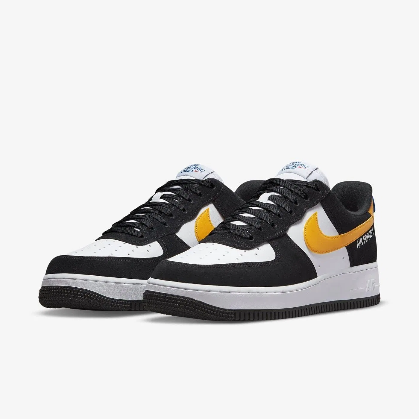 Мужские баскетбольные кроссовки Nike Air Force 1 '07 LV8, Black Dark Sulphur — фото 2