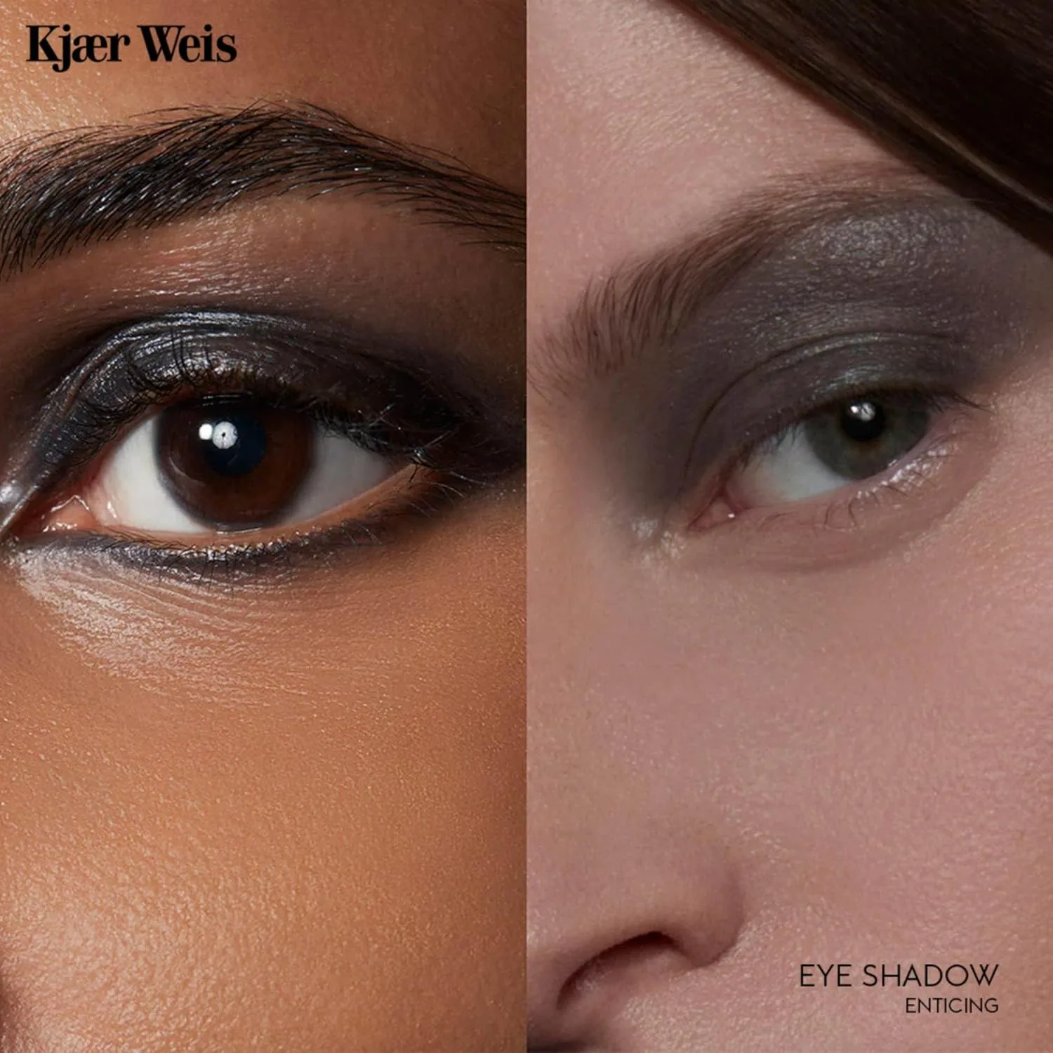 Тени для век Kjaer Weis Cream Eyeshadow, стойкие кремовые с металлическим золотым оттенком, органический состав Kjær Weis, Enticing — фото 2