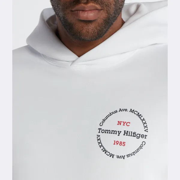Толстовка с круглым вырезом стандартного кроя Tommy Hilfiger, белый — фото 3