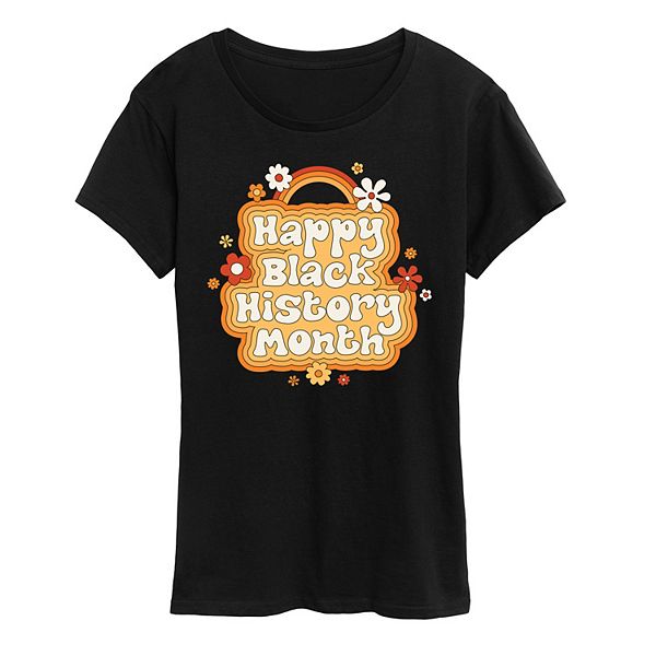 

Футболка Plus size с цветочным принтом Happy Black History Month Licensed Character, Black, Черный, Футболка Plus size с цветочным принтом Happy Black History Month Licensed Character, Black