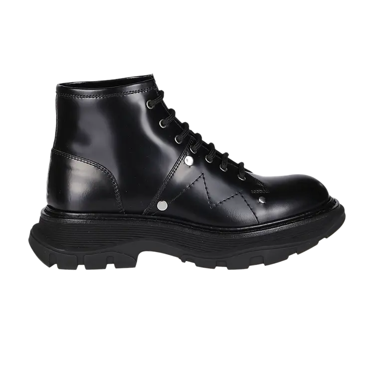 Ботинки Alexander McQueen Wmns Tread Slick Lace Up Boot, черный
