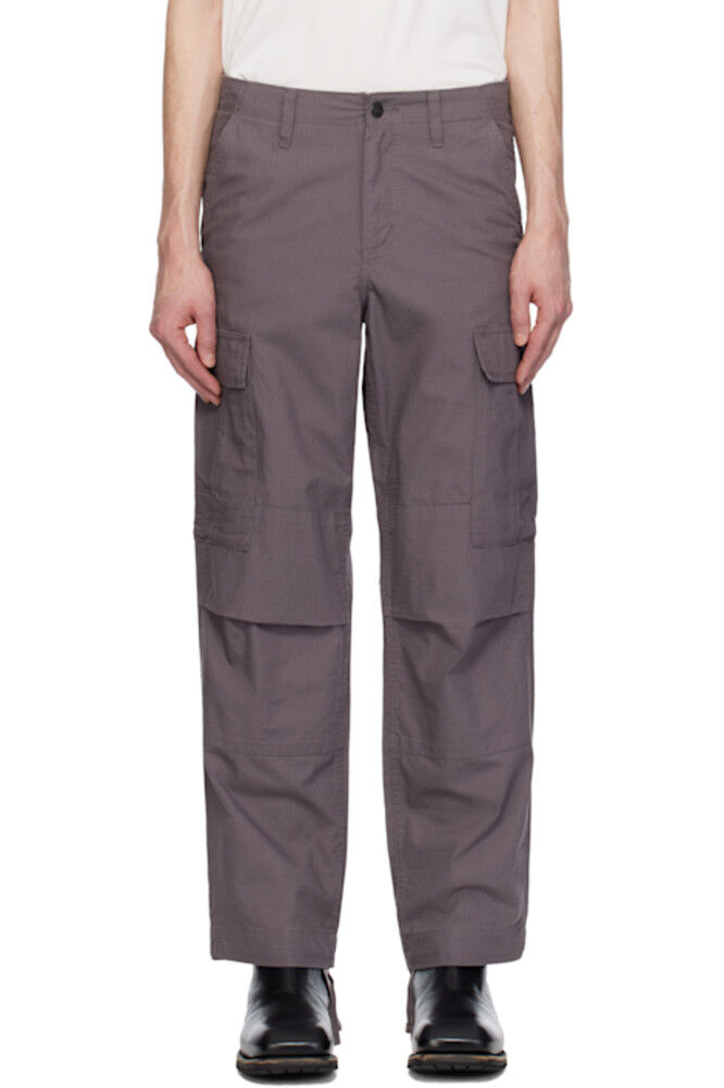 

Фиолетовые обычные брюки-карго Carhartt Work In Progress