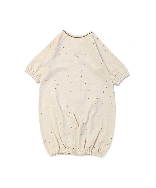 Платье-трансформер с принтом луны и звезд, Organic Cotton, бежевое — фото 2