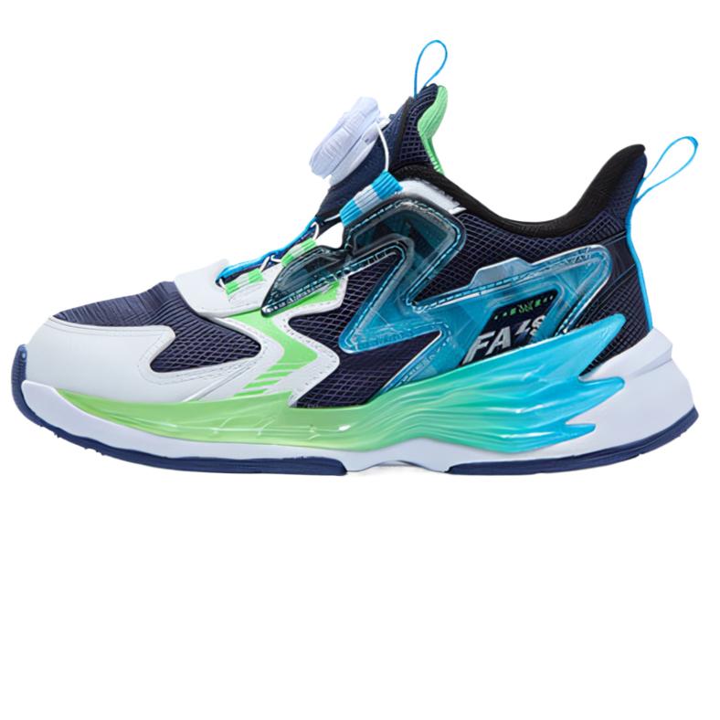 

361°Kids Низкие детские кроссовки для бега, белые с зелеными вставками, для детей от 3 до 7 лет