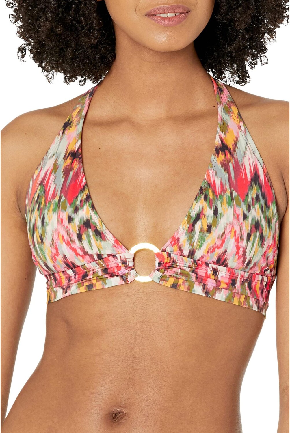 

Пляжный топ Bleu Rod Beattie Free Spirit Halter with Ring Bikini Top, разноцветный