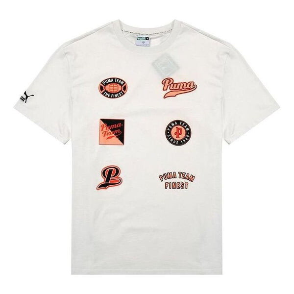 

Футболка team statement short sleeve 'white' Puma, белый