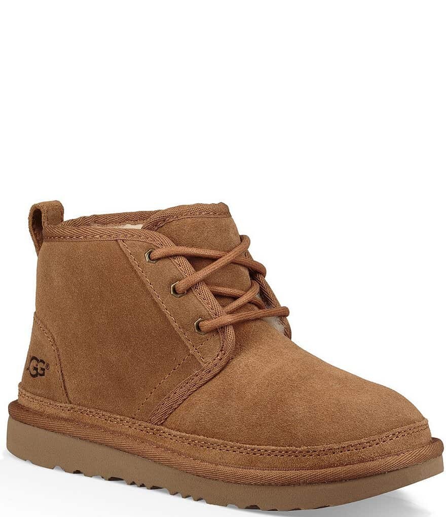 

Детские водостойкие замшевые ботильоны UGG Neumel II (подростковые), коричневый