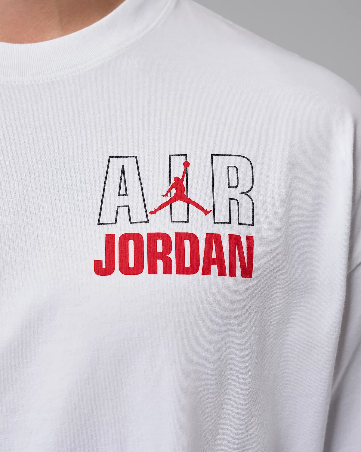 Мужская футболка Jordan Flight, White/University Red — фото 4