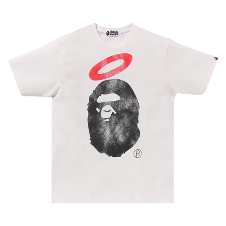 

Футболка BAPE x Union Pigment Dyed Ape Head 'White', белый