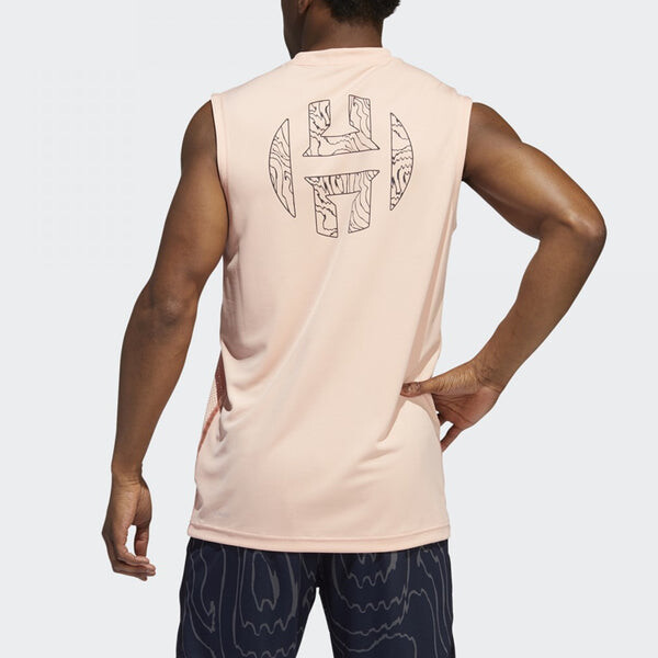 Спортивная футболка harden swagger breathable sports basketball vest pink Adidas, розовый — фото 4