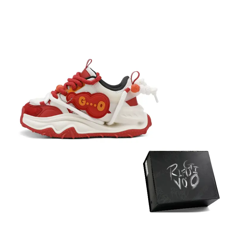 

RIFUGIO VO' Антискользящие и износостойкие массивные кроссовки на платформе унисекс красный апельсин, цвет Red Orange Party