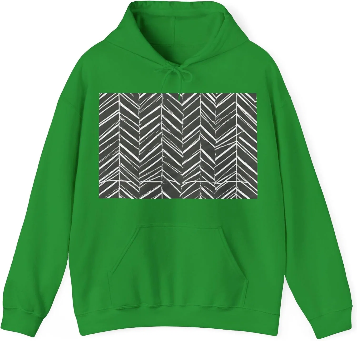 boostlete-recovery-progress-pattern-chevron-monoline-0335 — Толстовка с капюшоном унисекс из плотной смесовой ткани (Gildan)