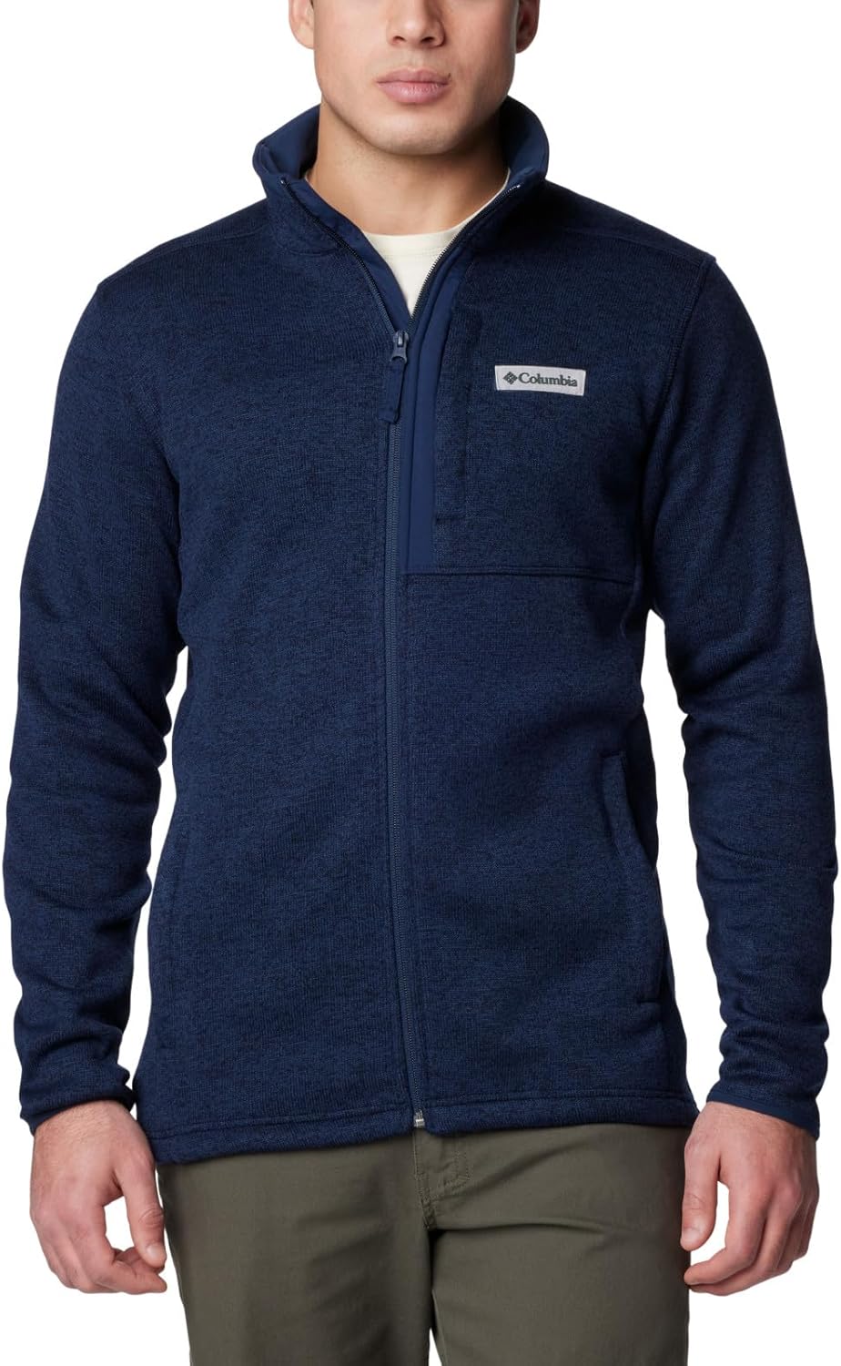 

Columbia мужская толстовка Sweater Weather Full Zip, Collegiate Navy Heather