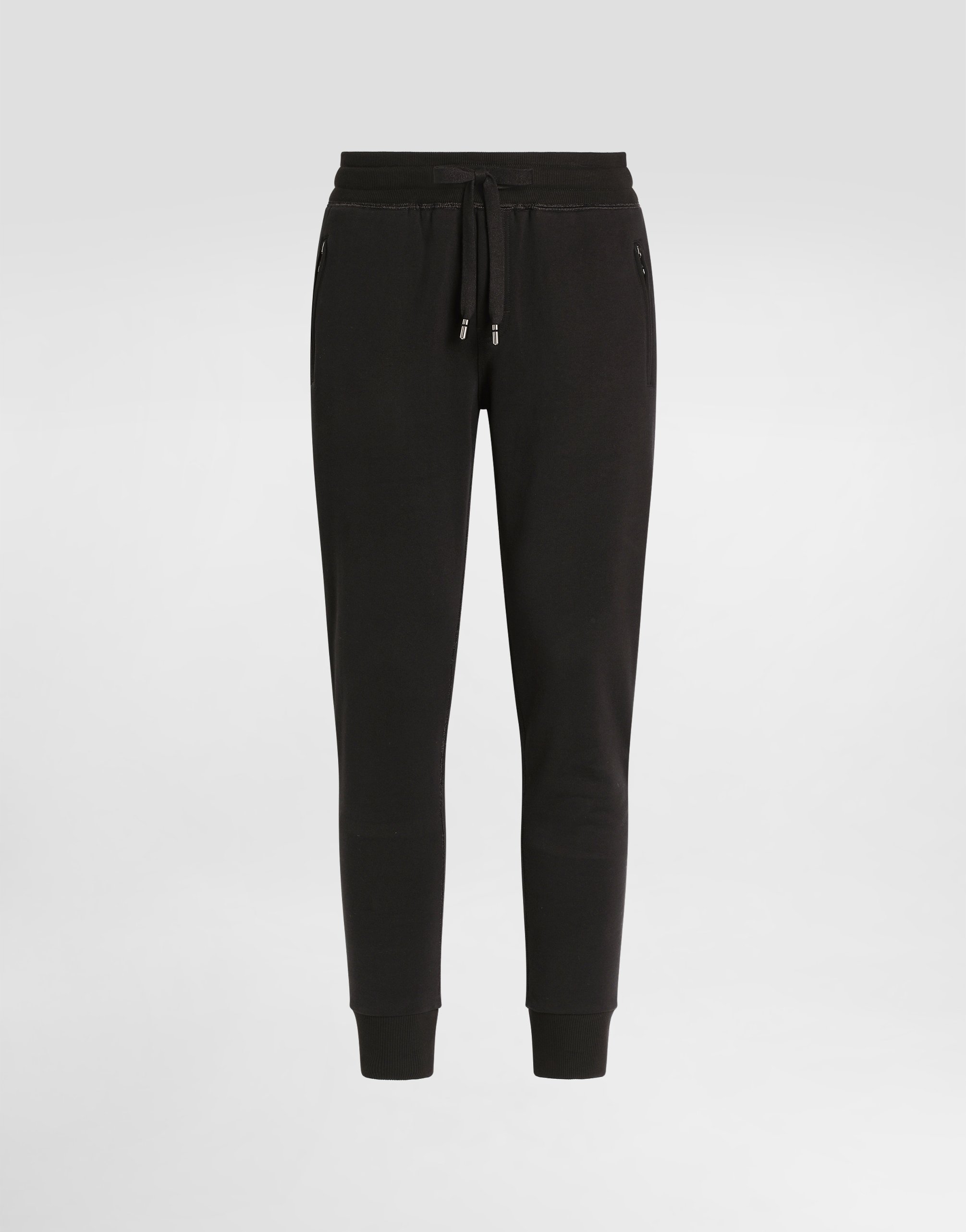 

Джоггеры из джерси с фирменной нашивкой Dolce & Gabbana, черный