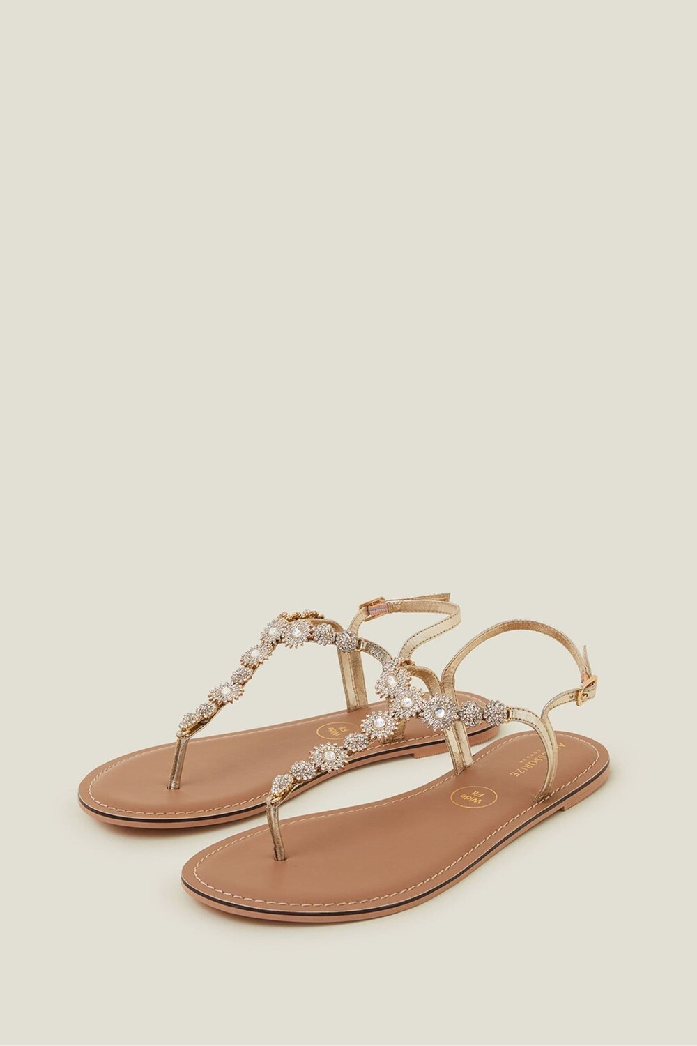 Широкие блестящие босоножки rome Accessorize, желтый