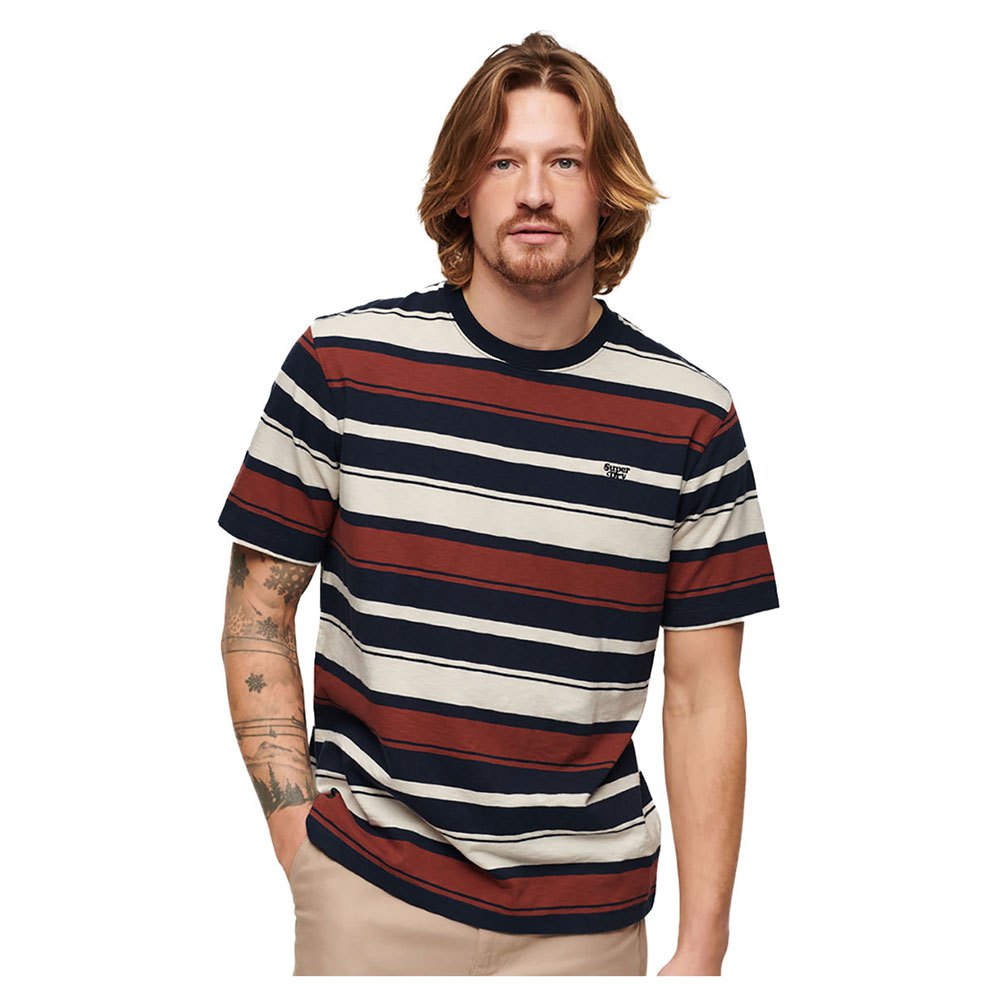 

Футболка Superdry Relaxed Fit Stripe Short Sleeve Round Neck, разноцветный