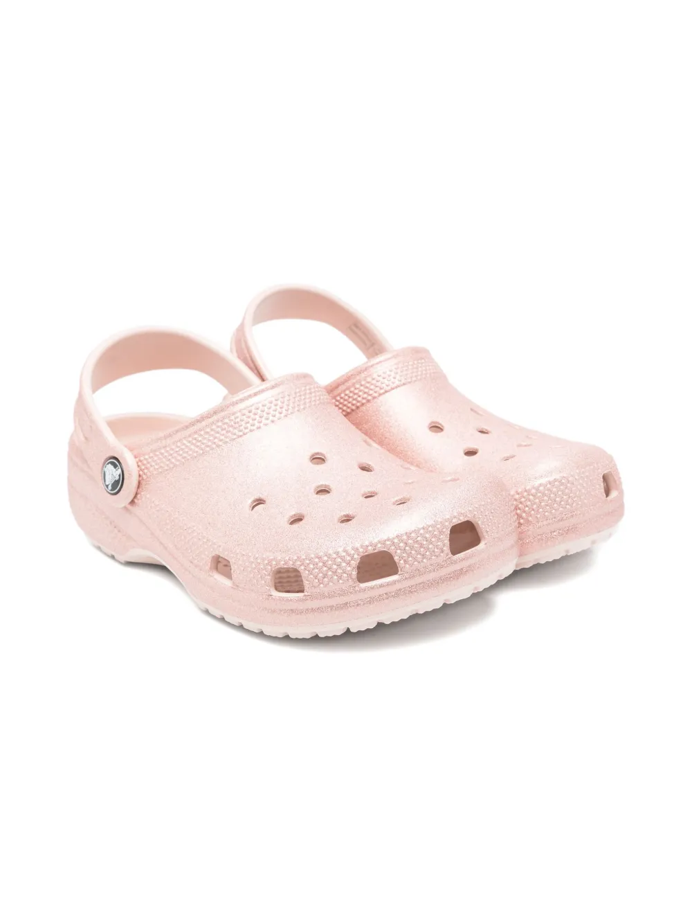 

Клоги с блестками Crocs Kids, розовый