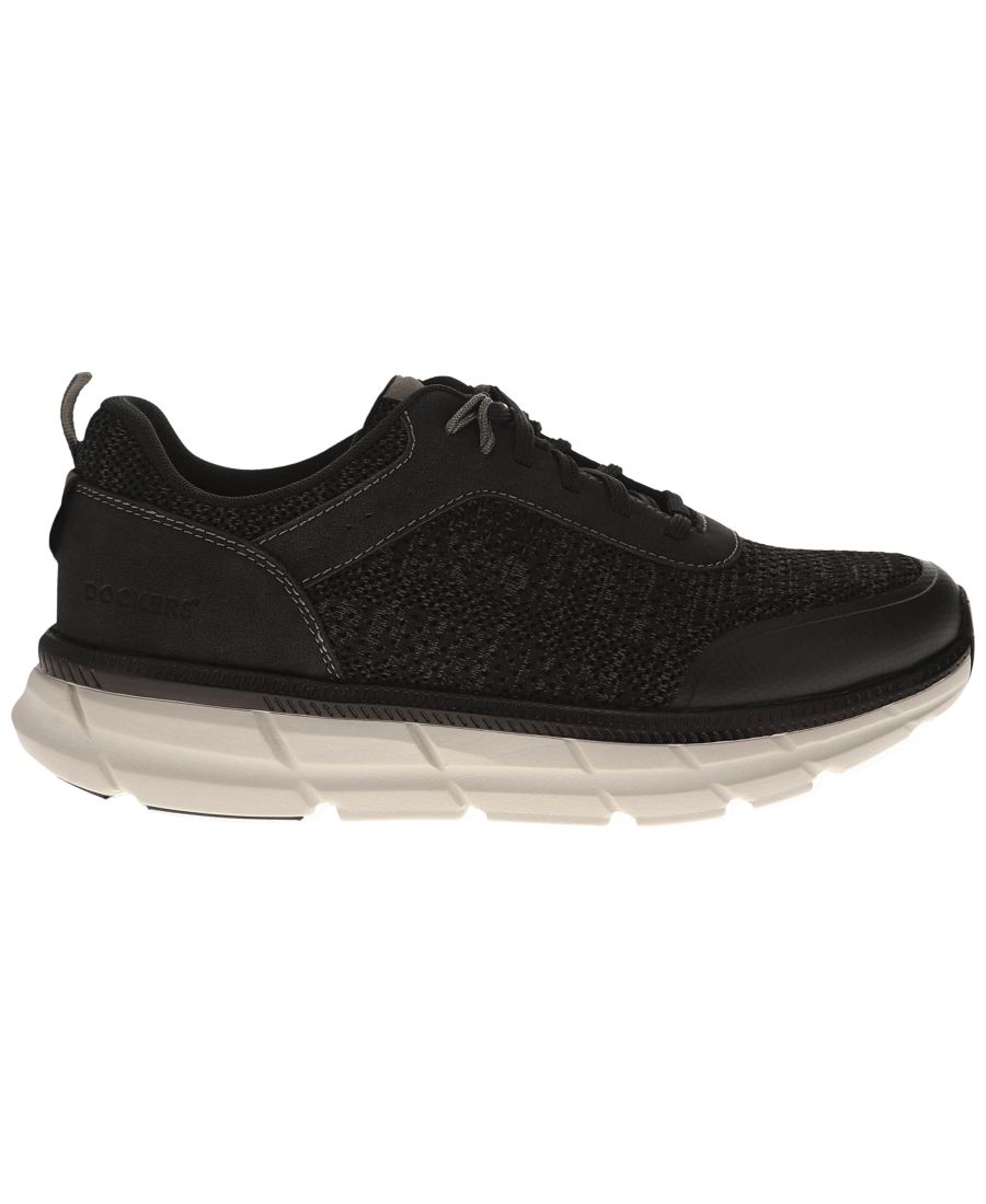Мужские кроссовки GO-4-IT Active Rebound Knit на шнуровке Dockers, Black — фото 2