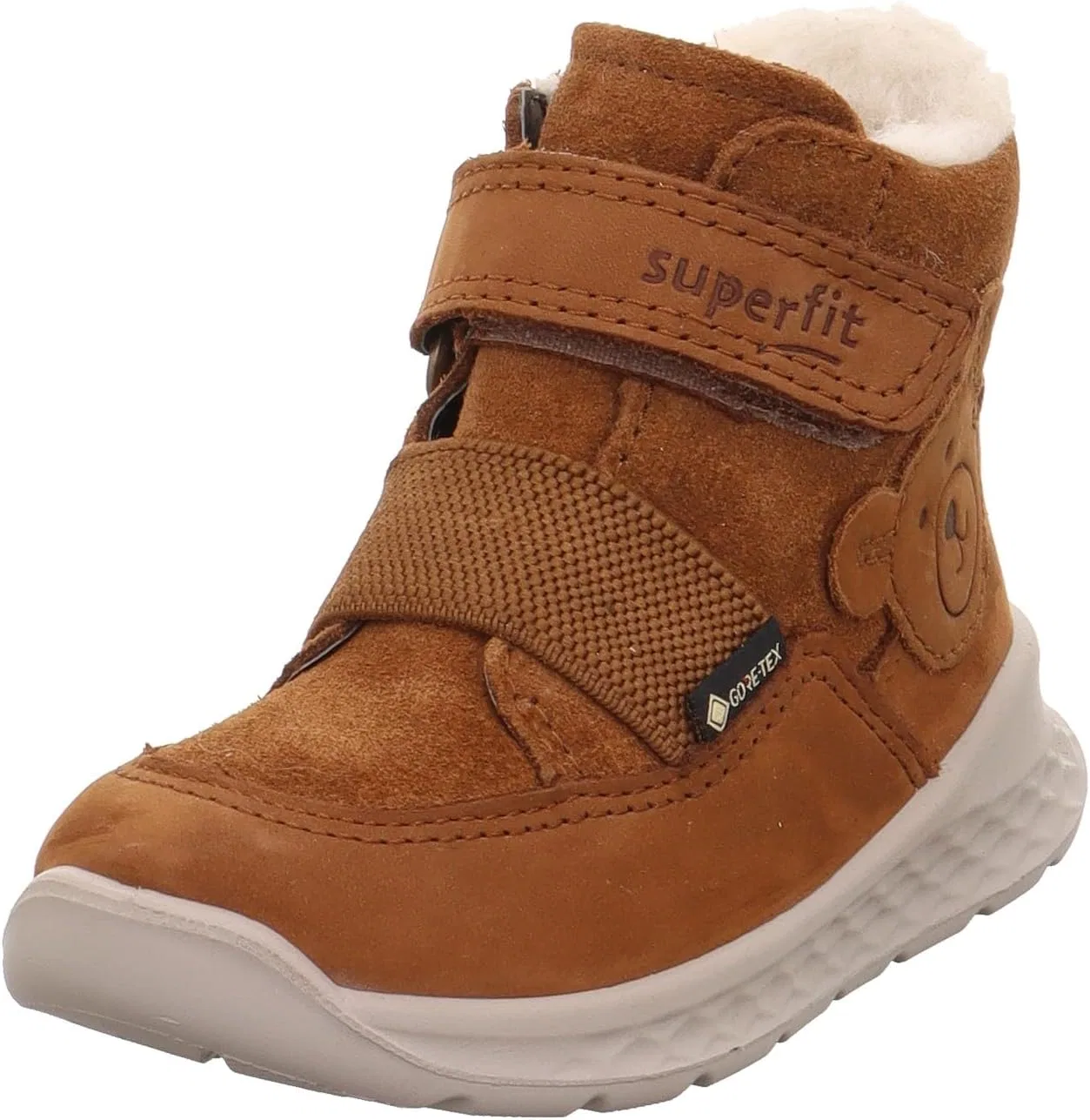 Кроссовки Superfit Jungen BreezeLauflernschuh, Brown Orange 3000