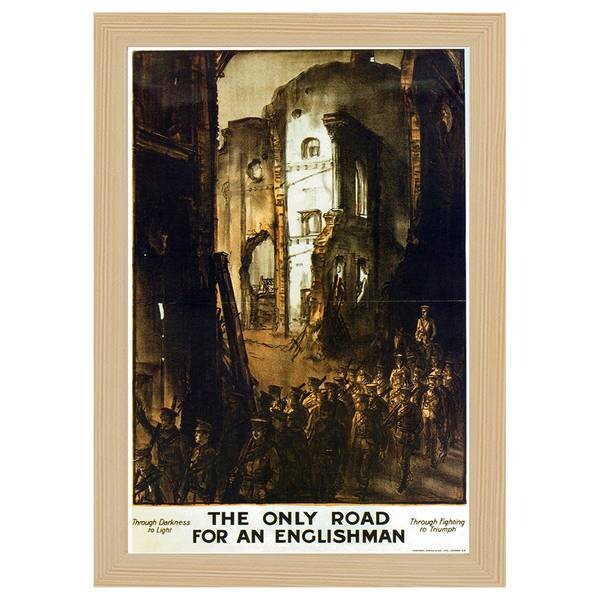 

Рамка для фотографий LegendArte Poster 1914 The Only Road цвет eiche