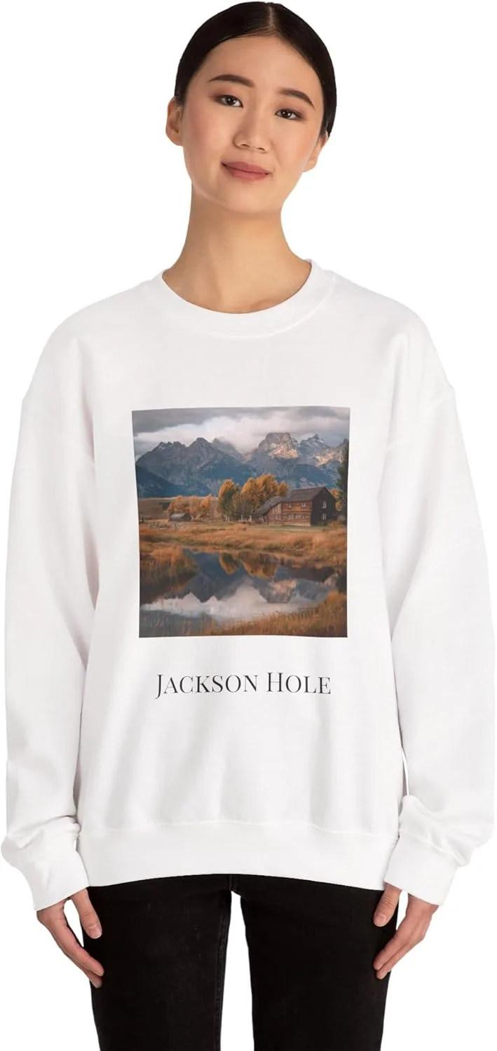 Толстовка Jackson Hole, уютный унисекс-крю — фото 4