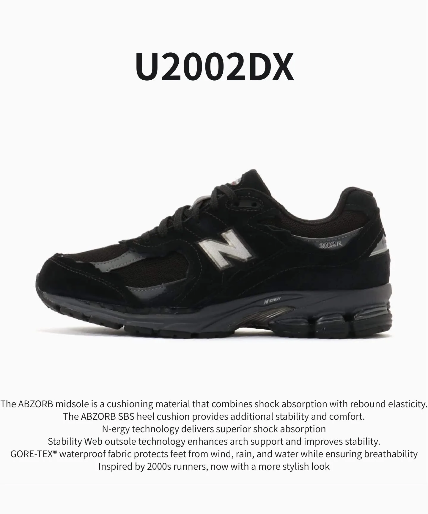 Мужские кроссовки из натуральной кожи U20023MB New Balance черные