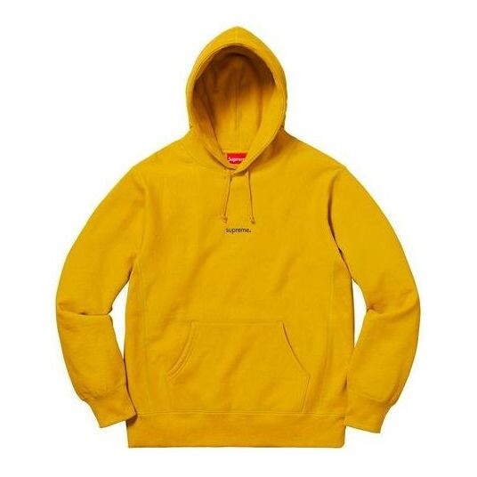 

Толстовка fw18 trademark hooded sweatshirt 'yelllow' Supreme, желтый
