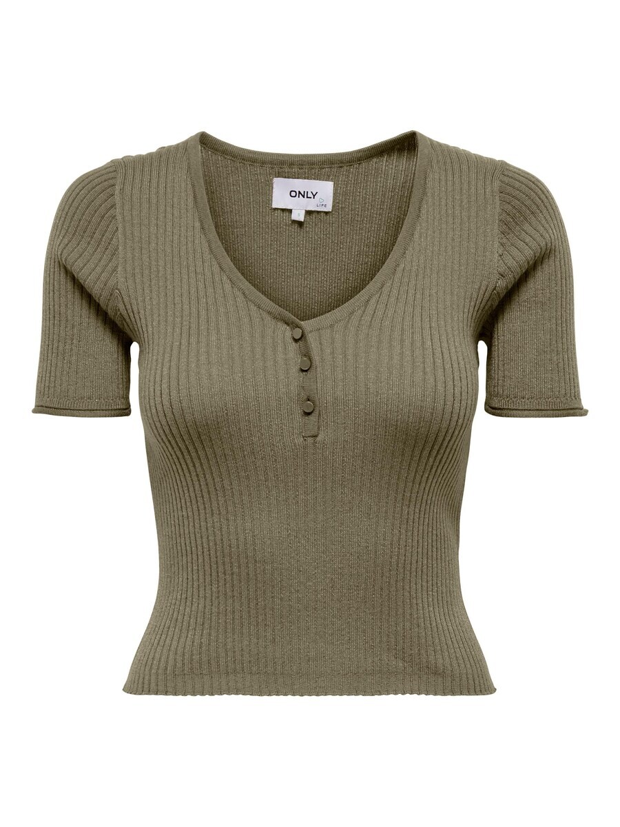 

Тонкий вязаный свитер ONLY Sweater ALANA, хаки