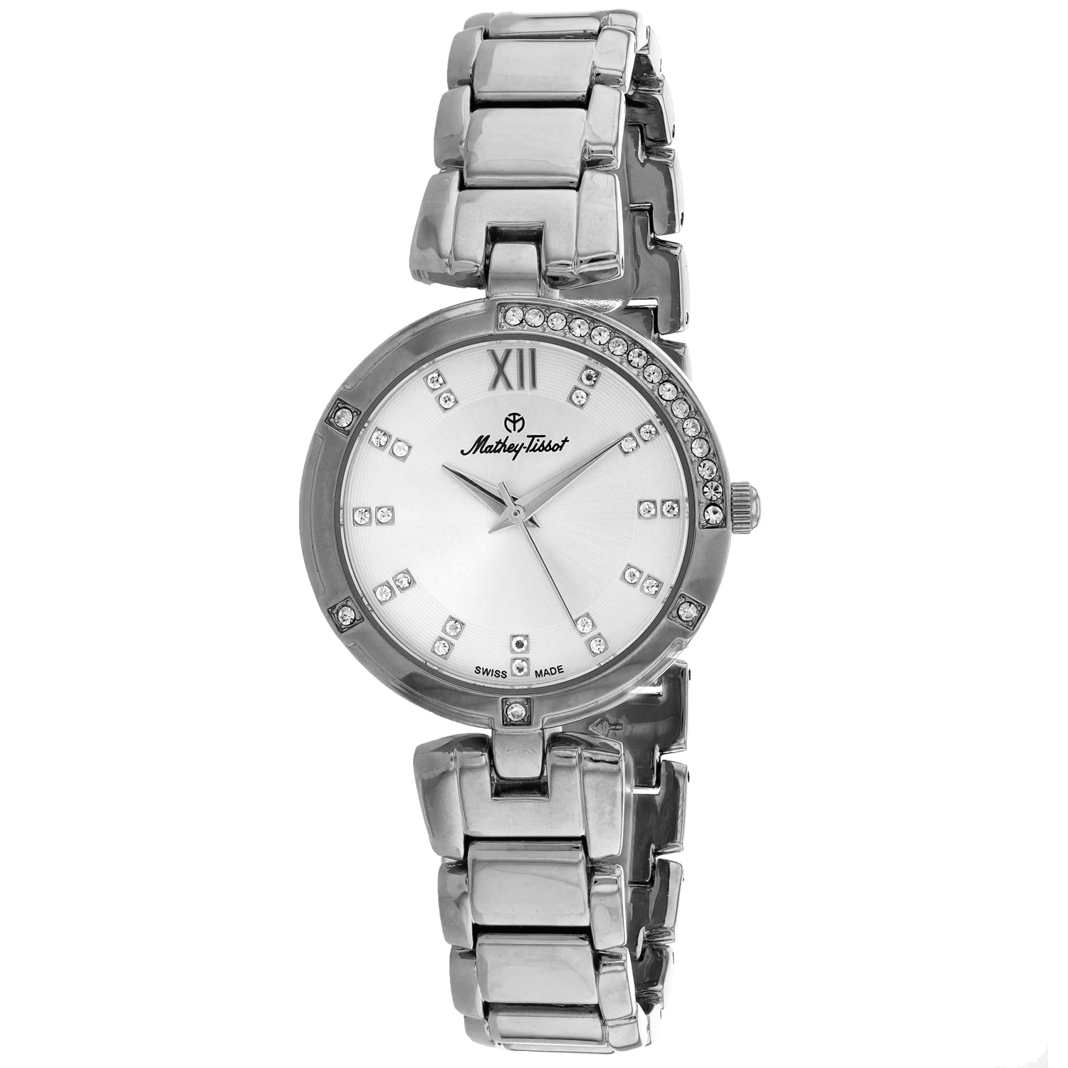 

Женские часы Mathey Tissot с серебряным циферблатом