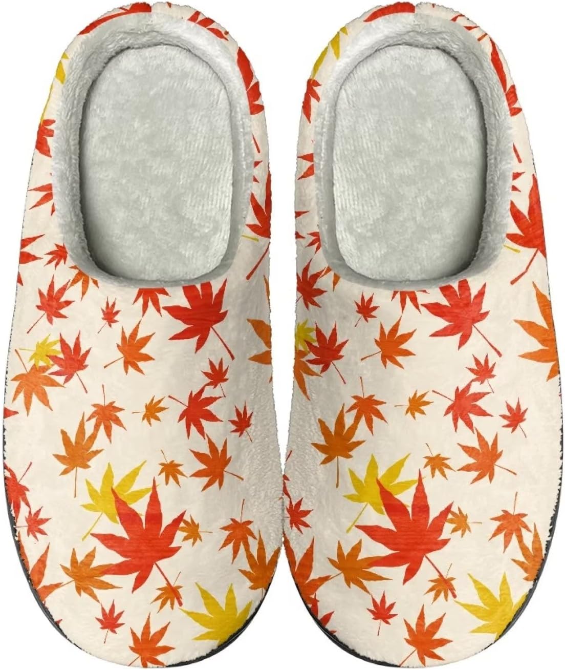 

Теплые тапочки для пары и семьи, осенне-зимняя обувь для дома и общежития, с мягкой подошвой и противоскользящей структурой, для женщин и мужчин Giftpuzz, Fall Leaves