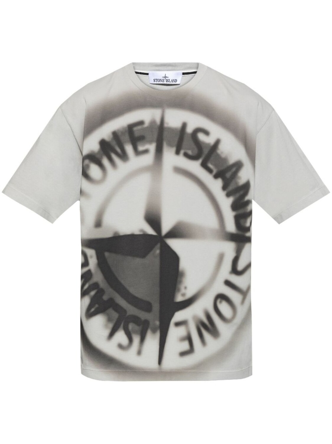 

Футболка с принтом Stone Island, серый