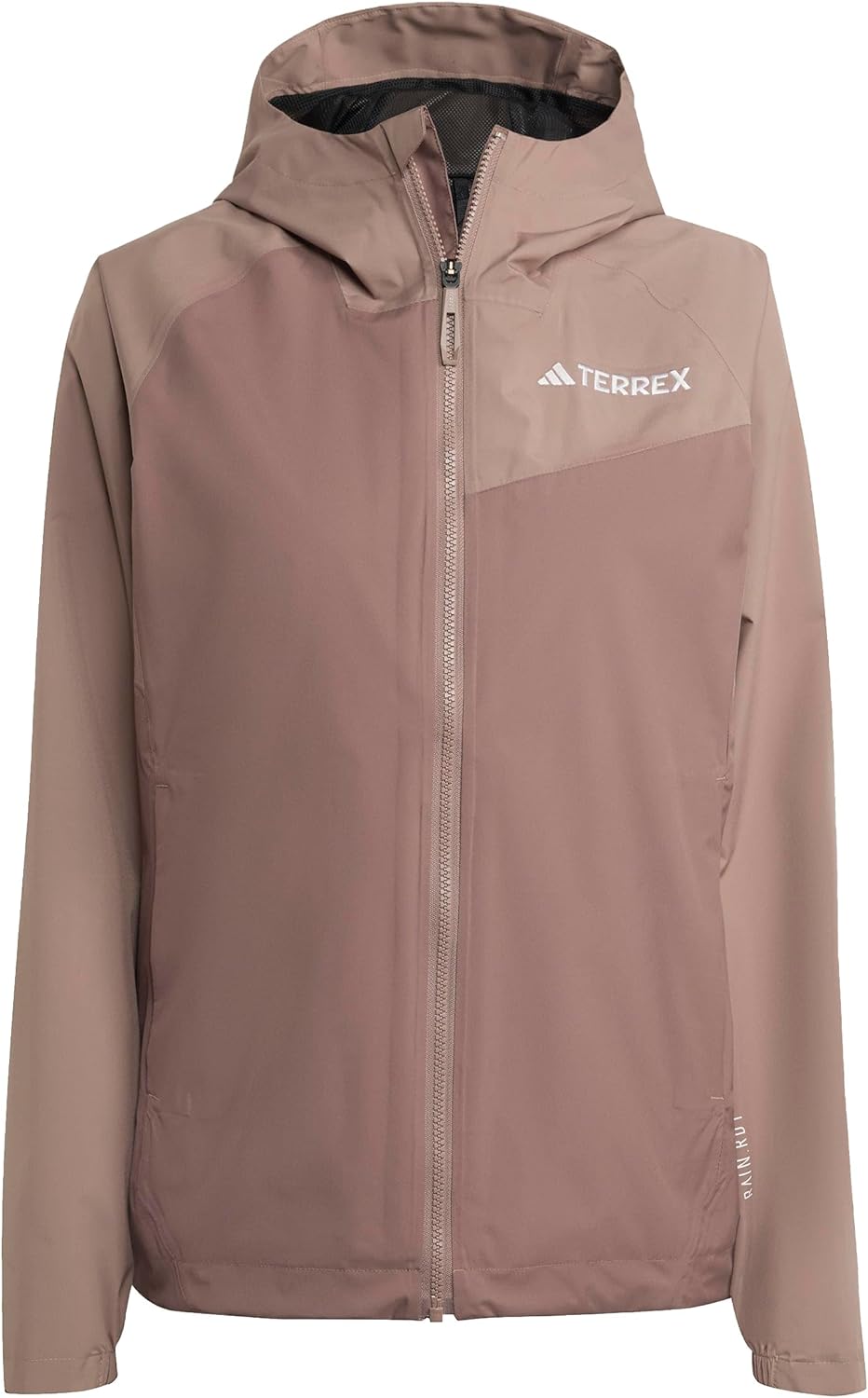 

adidas Женская стандартная треккинговая куртка Terrex Multi 2-Layer Rain.rdy, Earth Strata/Trace Brown