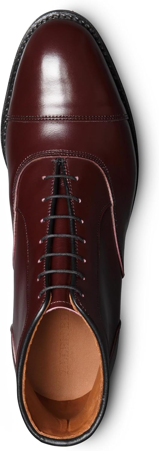 Мужские оксфорды с капто и шнуровкой Allen Edmonds Park Avenue, бордовый — фото 4