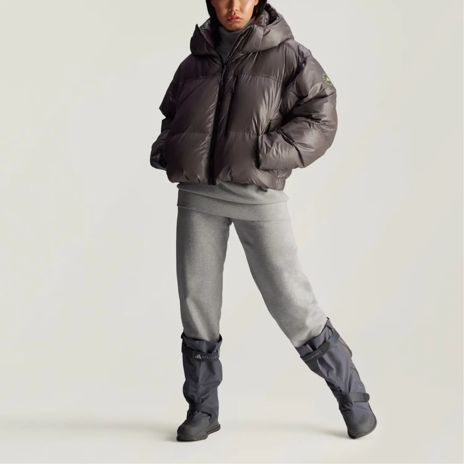 Adidas Пуховик для горнолыжного спорта от Stella McCartney, Charcoal Gray — фото 4