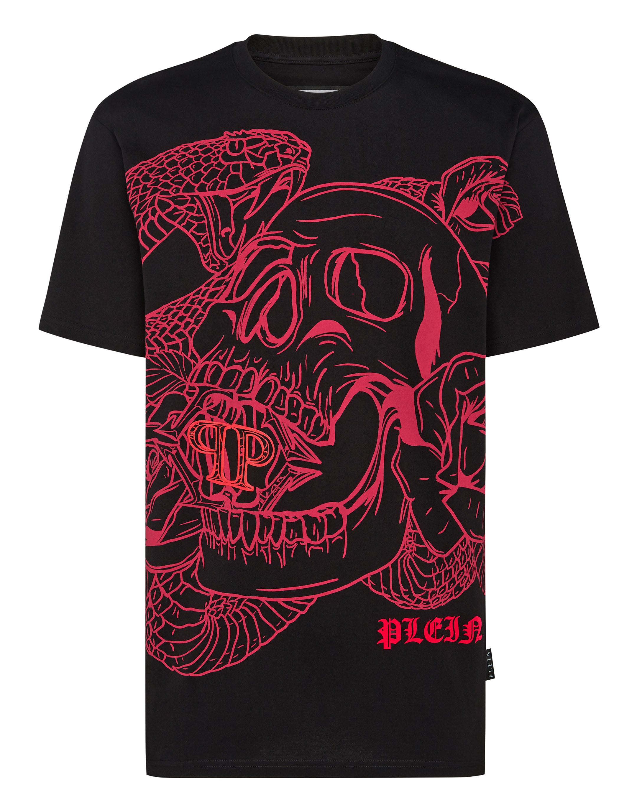 

Футболка с круглым вырезом SS Snake PHILIPP PLEIN, черный