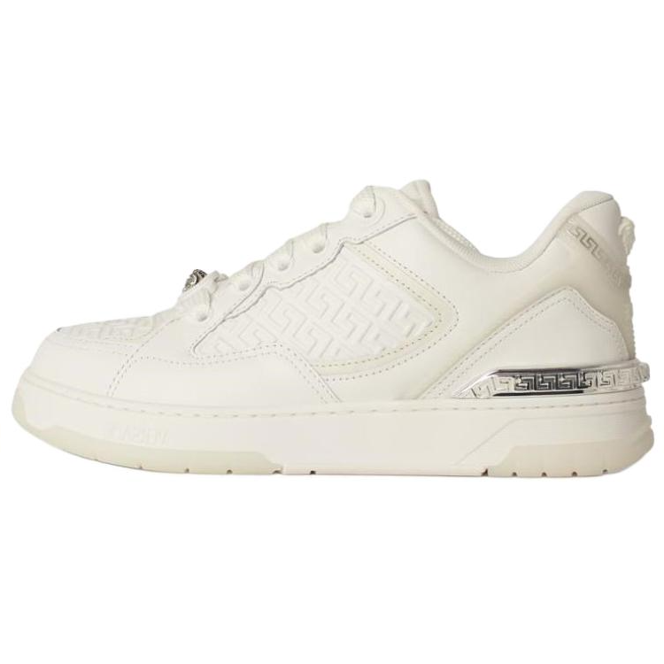 

VERSACE Кроссовки для скейтбординга Greca Low Top, белые, мужские