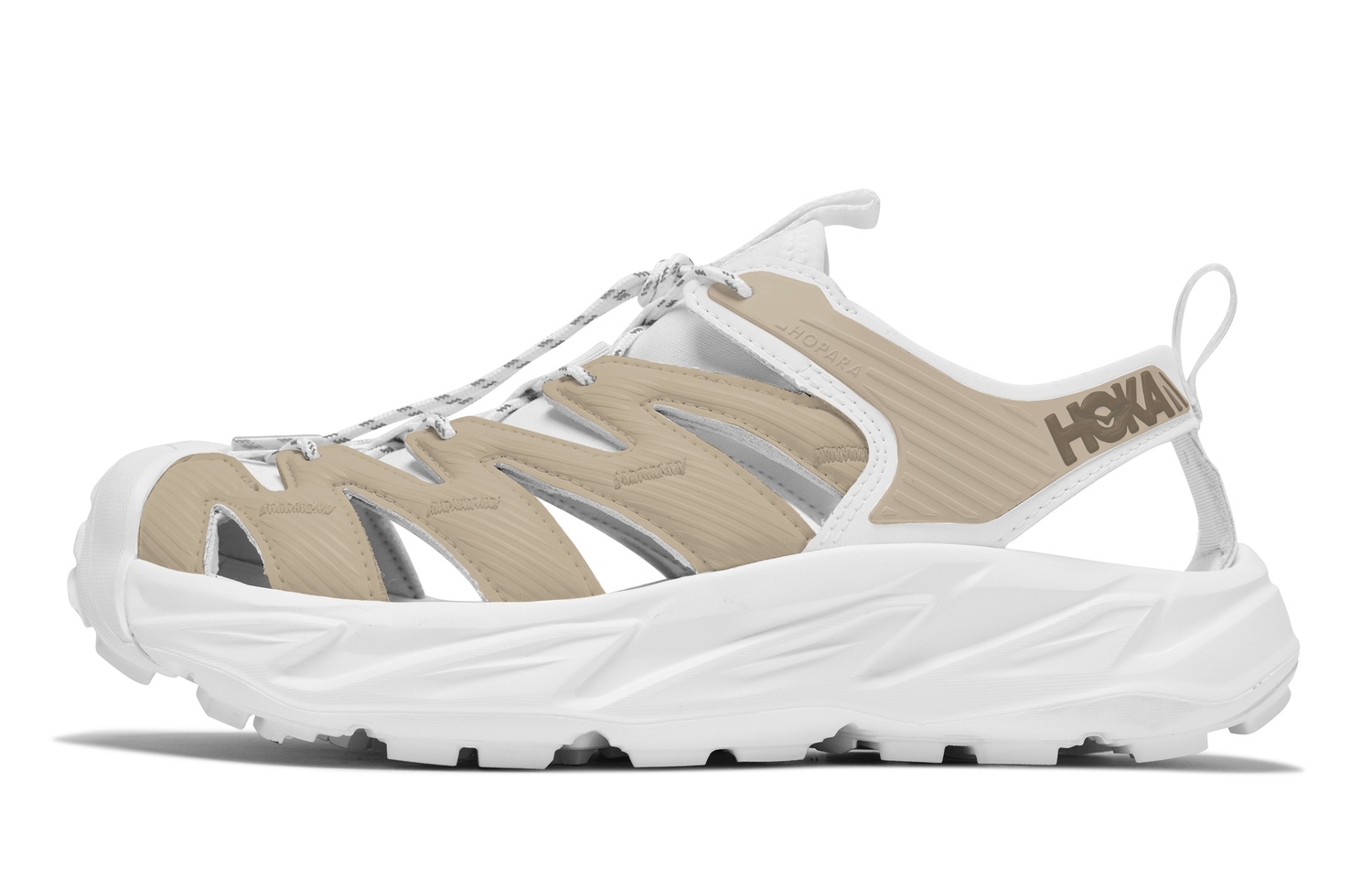 HOKA ONE ONE Хопари серия речные треккинговые ботинки унисекс белый хаки белый, цвет Khaki White — фото 2