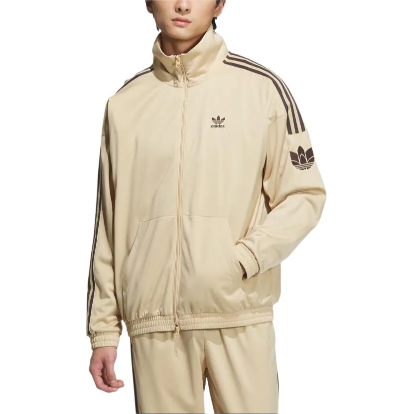 Трекер Trefoil с молнией Adidas Originals, Mist Light Brown — фото 4
