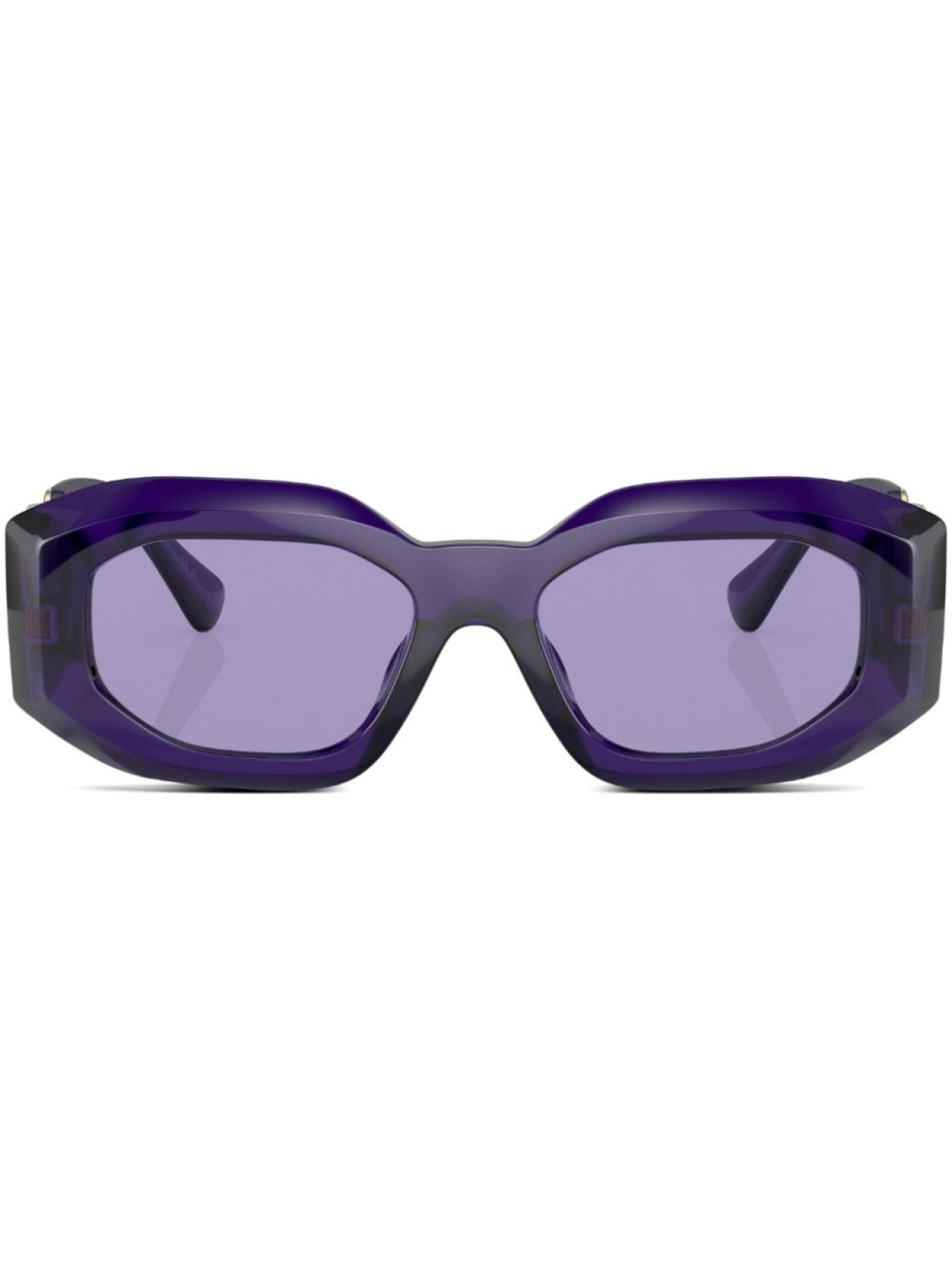 

Versace Eyewear солнцезащитные очки в геометричной оправе с логотипом, фиолетовый