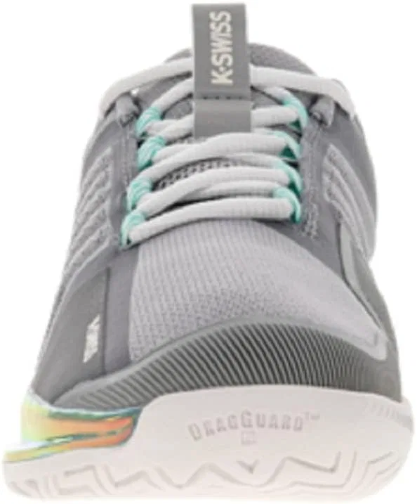 Кроссовки теннисные K-Swiss Ultrashot 3, цвет Alloy/Brilliant White/Turquoise — фото 3