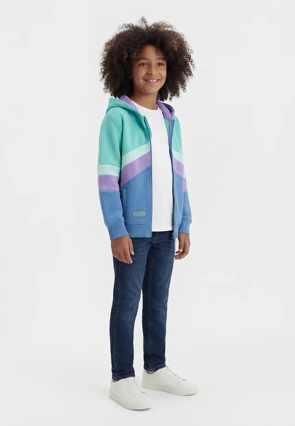 Худи flekkefjord Trollkids, Aquamarine/Violet Sorbet/Cornflower
