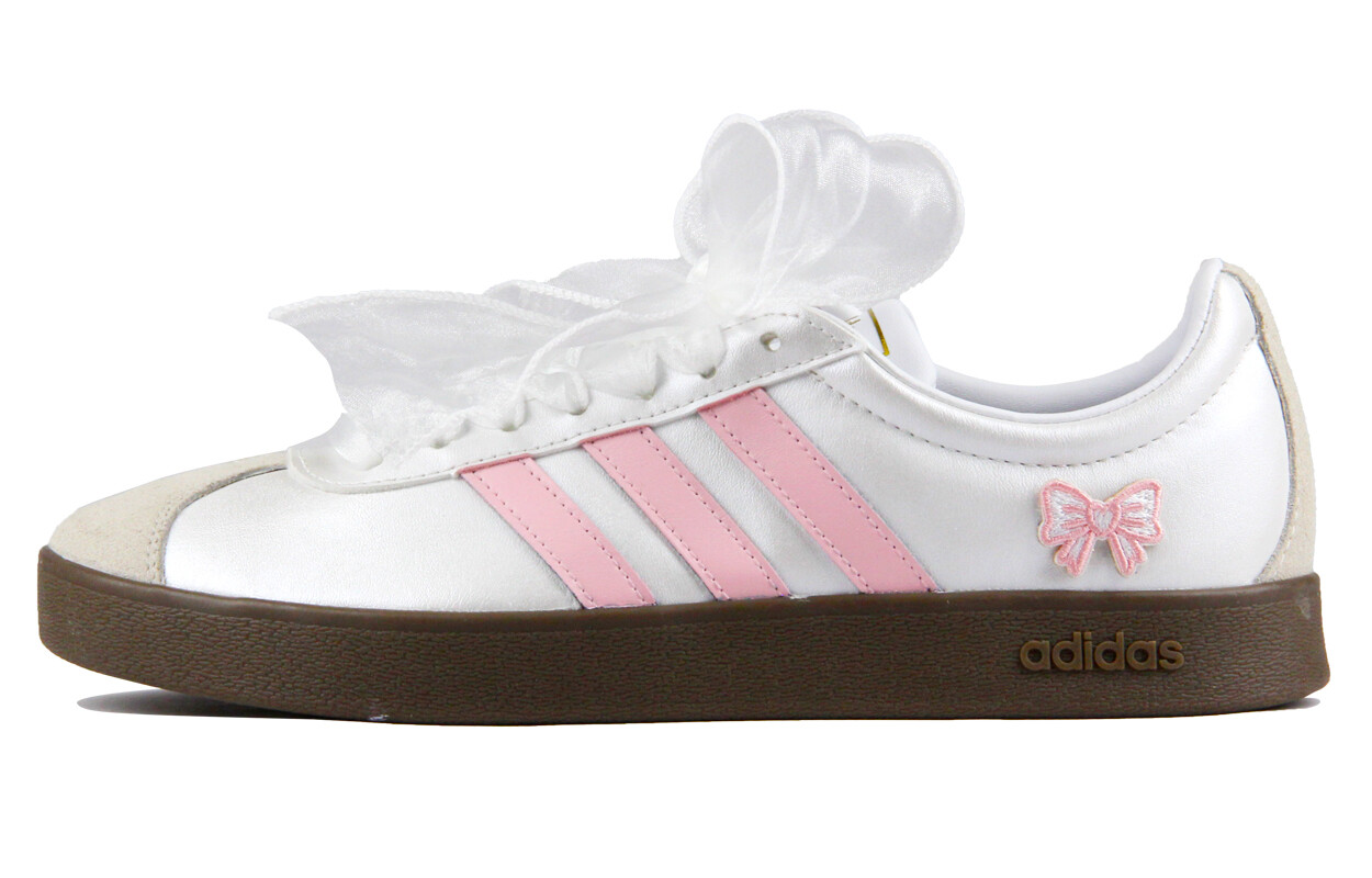 

Кроссовки adidas neo Vl Court Skateboarding Shoes Unisex Low-top Silver/Pink, розовый